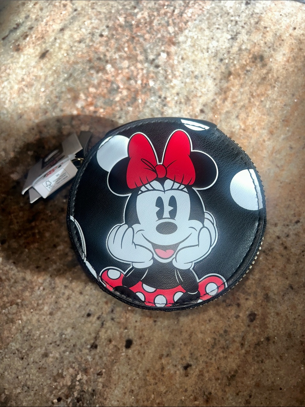 PRIMARK Disney's Minnie Mouse Round Jewelry zip purse